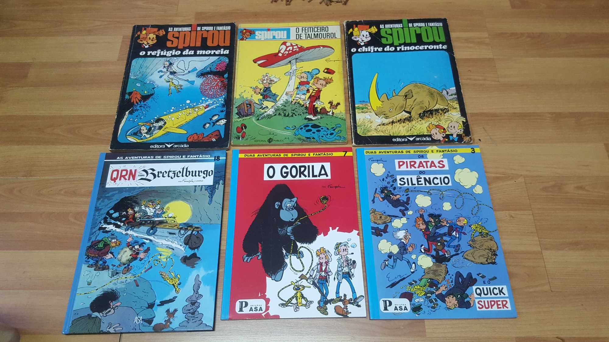 Lote de banda desenhada Spirou e Fantasio