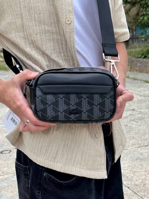 ‼️БЕЗ ПЕРЕДОПЛАТИ‼️ Моногорамна сумка Lacoste унісекс