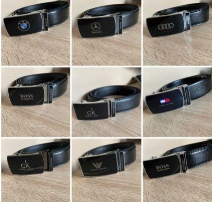 Skórzany Pasek Męski Armani Tommy Hugo Boss Lacoste Philipp CK