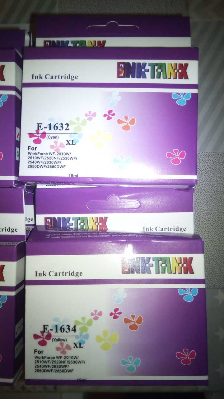 6 conjuntos de 4 tinteiros Epson 16 XL - E1631, E1632, E1633 e E1634