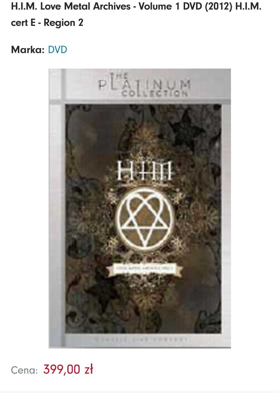 HIM DVD The Platinum Collection NOWE