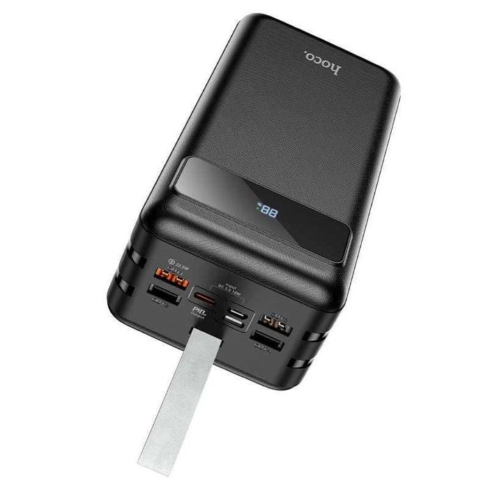 Power Bank 60 000 мАг HOCO J86B швидка зарядка 22.5W з ліхтариком
