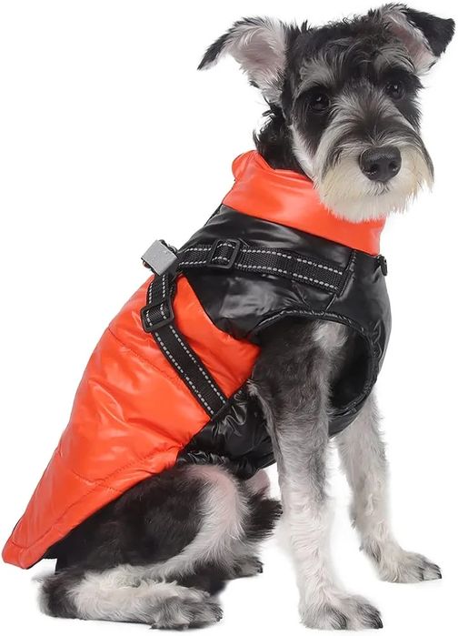 Płaszcz kurtka zimowa dla psa z uprzężą M U84