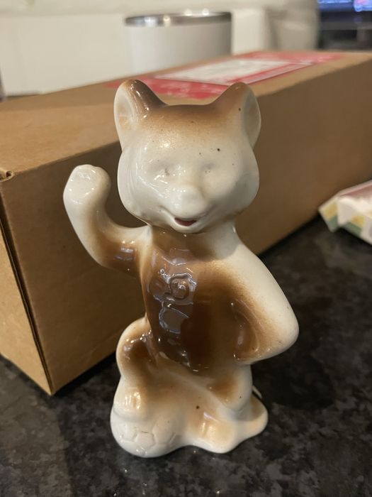 Статуетка , фігурка олімпіада 80 ведмідь Динамо , СРСР ПОЛОНЕ 1-с