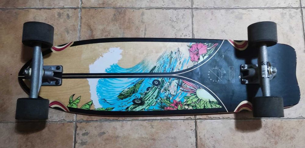 Skate Longoard Fish 500 Preto