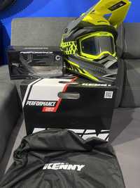 Kask gogle Kenny Performance Yellow Fluo XL Stan Idealny