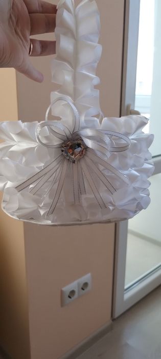 Кошичок весільний, кошик на цукерки, кошик святковий