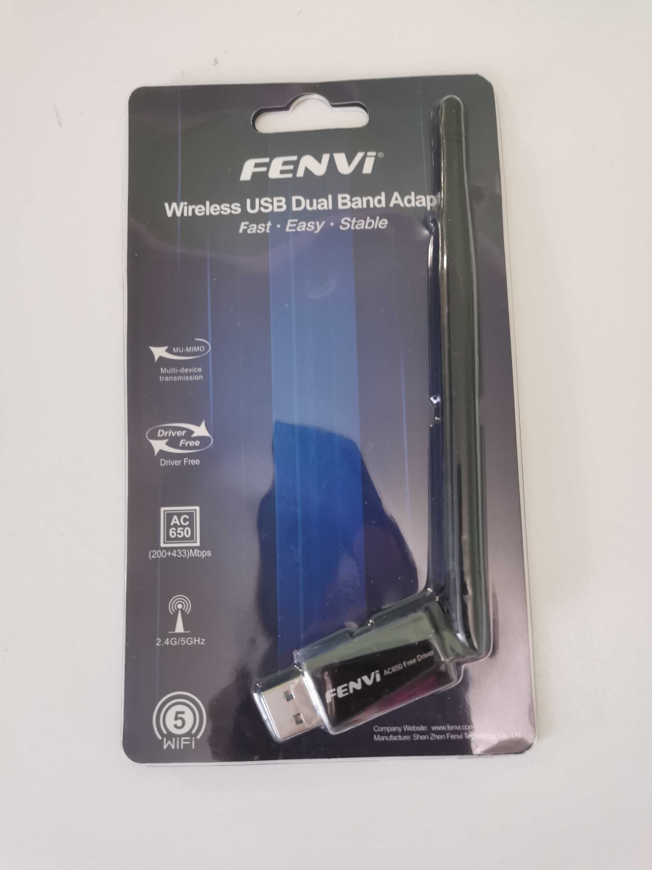 Двохдіапазоний Wi-Fi адаптер Fenvi AC650  2,4G /5Ghz ,Новий