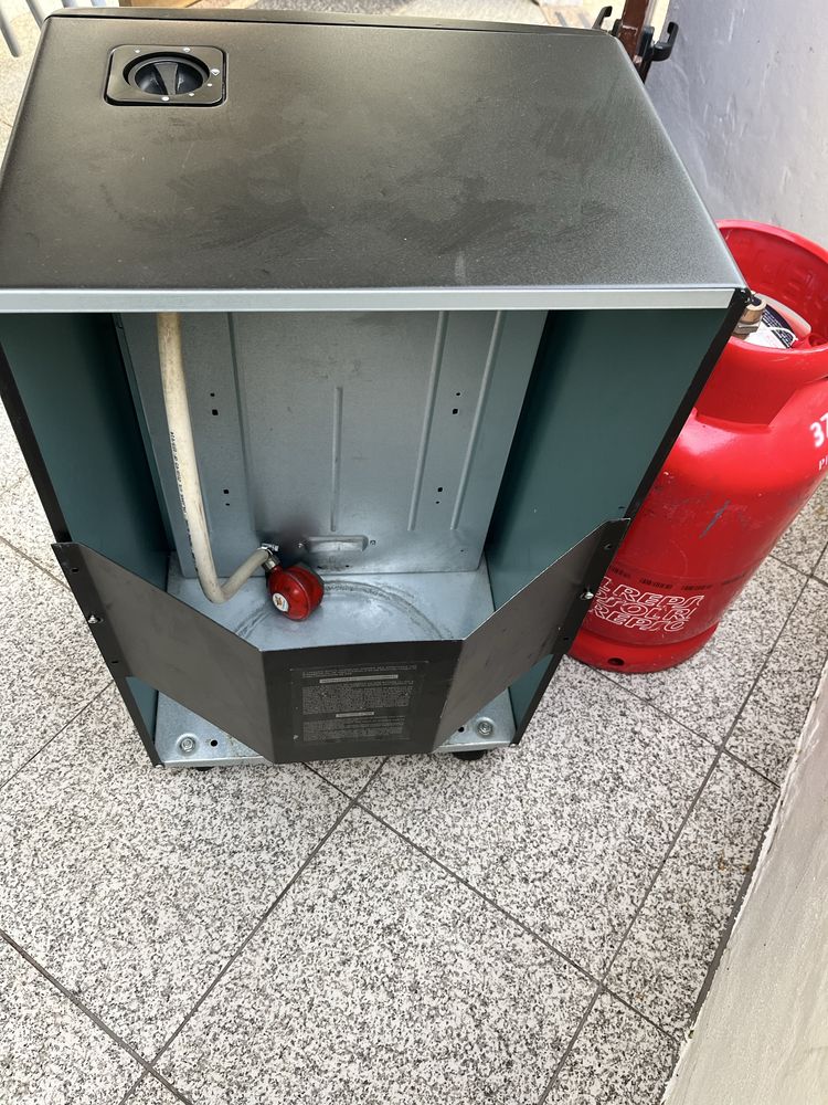 Aquecedor a gás com botija