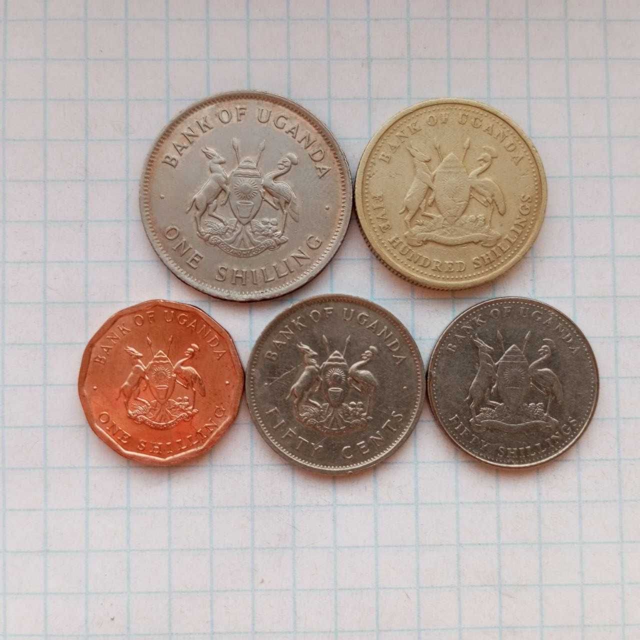 Продам наборы монет Уганда,Новая Зеландия,Кения, Аргентина