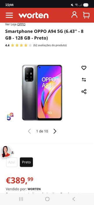 Oppo A94 5G (vendo ou troco)