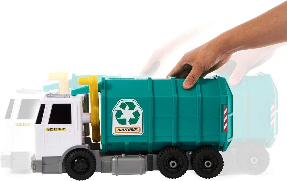 Реалістичний сміттєвоз Matchbox Garbage Truck зі звуками