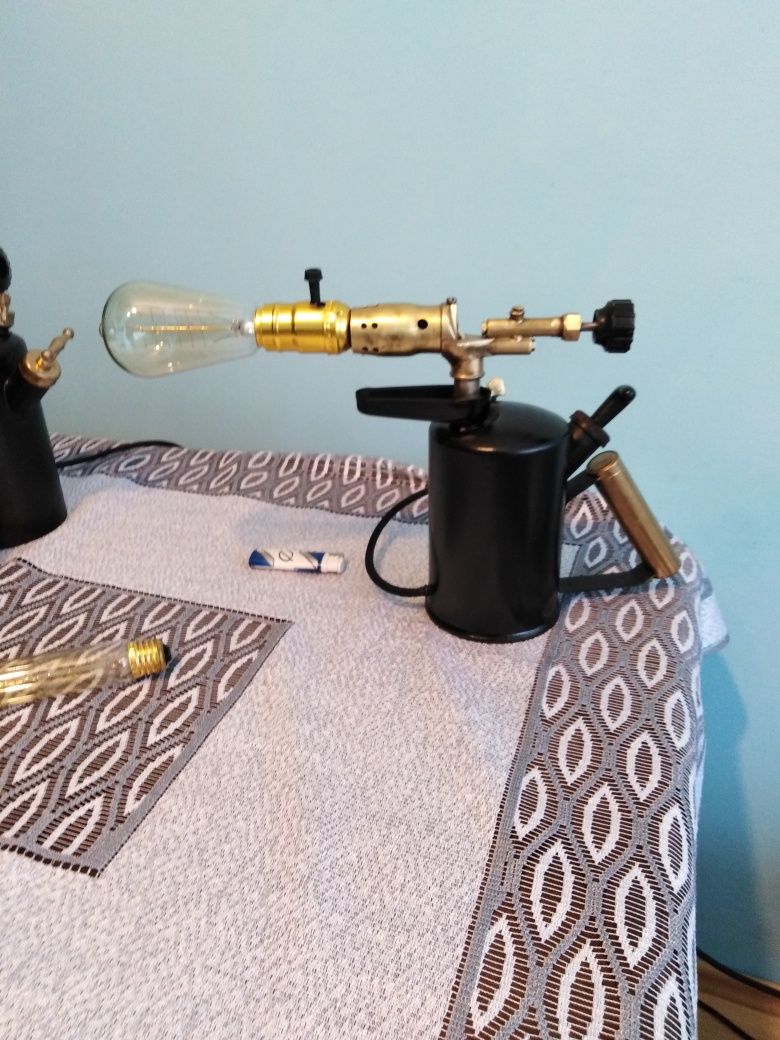 Lampy stojące industrialne loft handmade