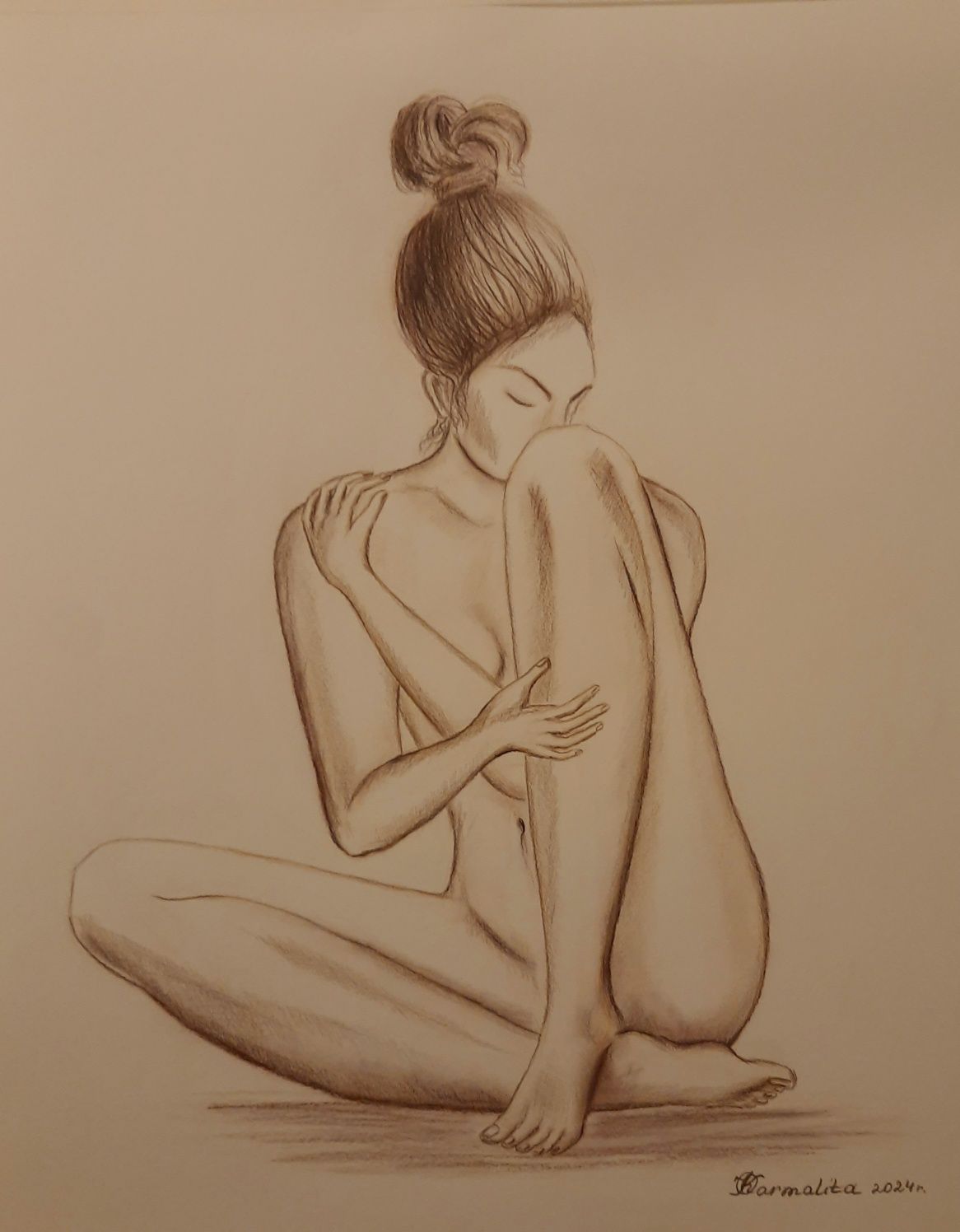 Akt.Rysunek kobiety