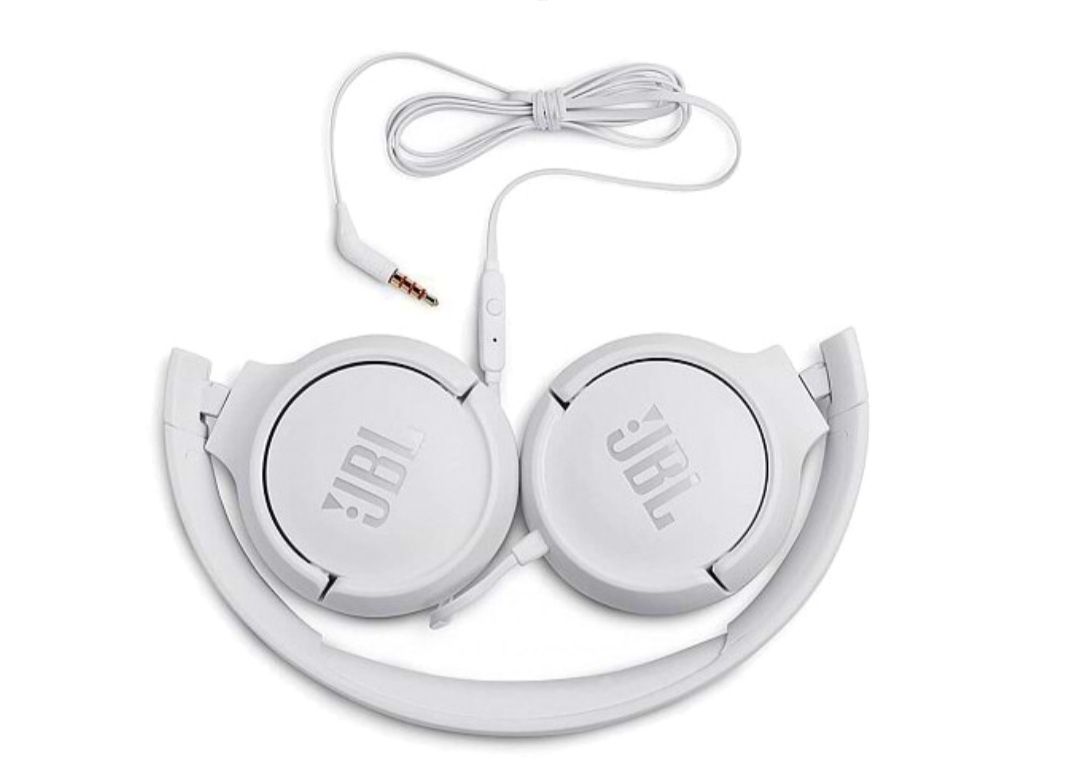 Навушники накладні дротові JBL T500 White (JBLT500WHT)