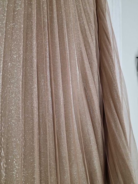 Spódnica tiulowa ze złotymi drobinkami S