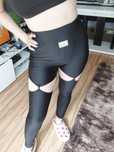 Legginsy lycra wysoki stan La mode