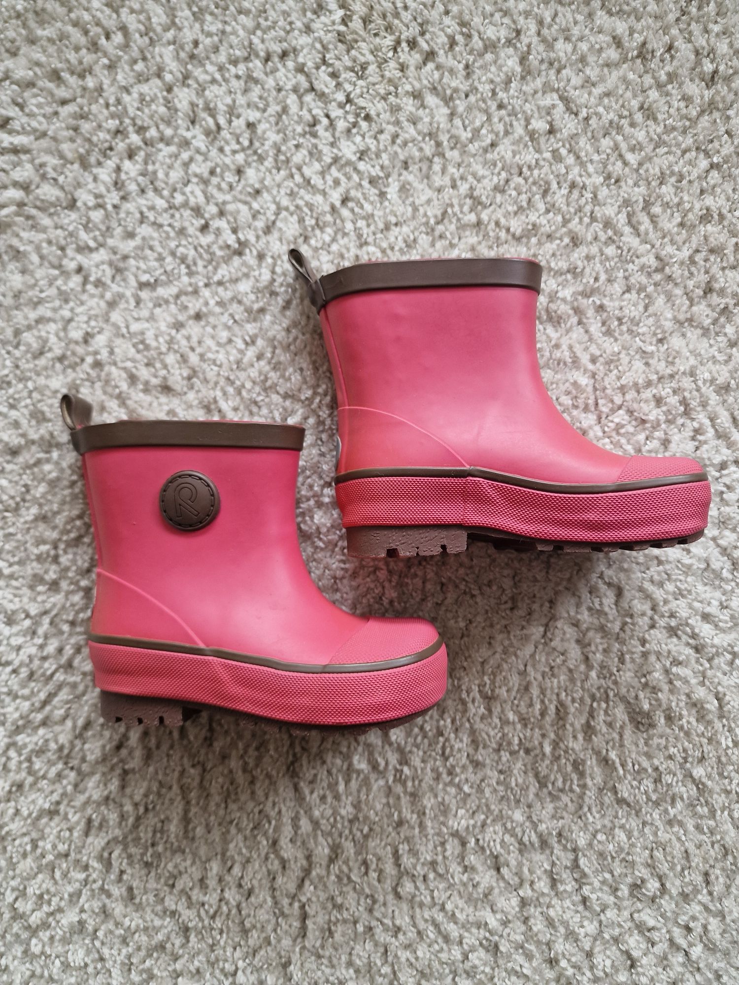 Buty Reima 22 kalosze dziewczęce różowe róż gumowe