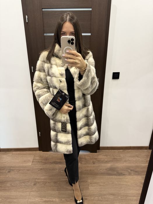 Futro naturalne z norek, nowe M grzbiety