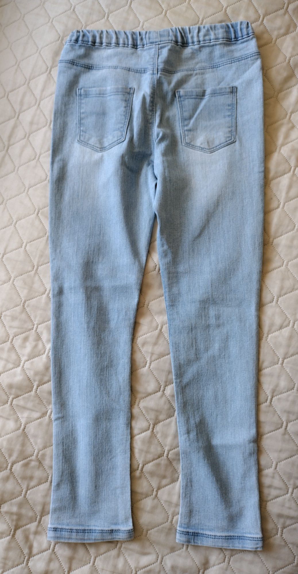 Sinsay legginsy jeansowe z kotkami rozm.140