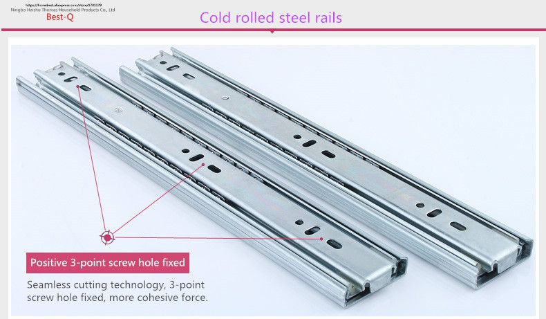 Par de guias para gavetas 50 cm (novo)