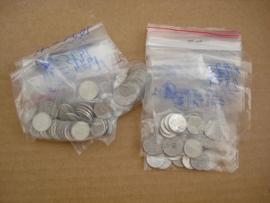 Moedas 10 centavos alumínio