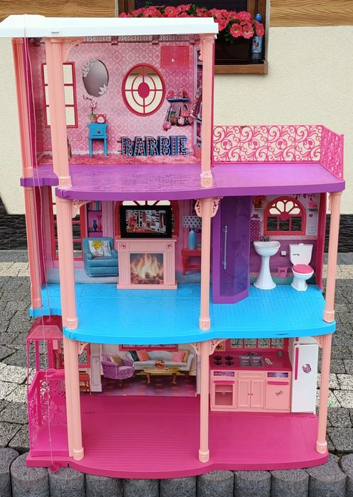 Domek dla lalek Barbie duży oryginalny z windą