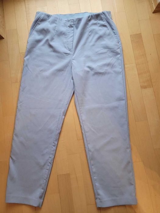 Spodnie błękitne/niebieskie H&M rozm. 46 z wiskozą