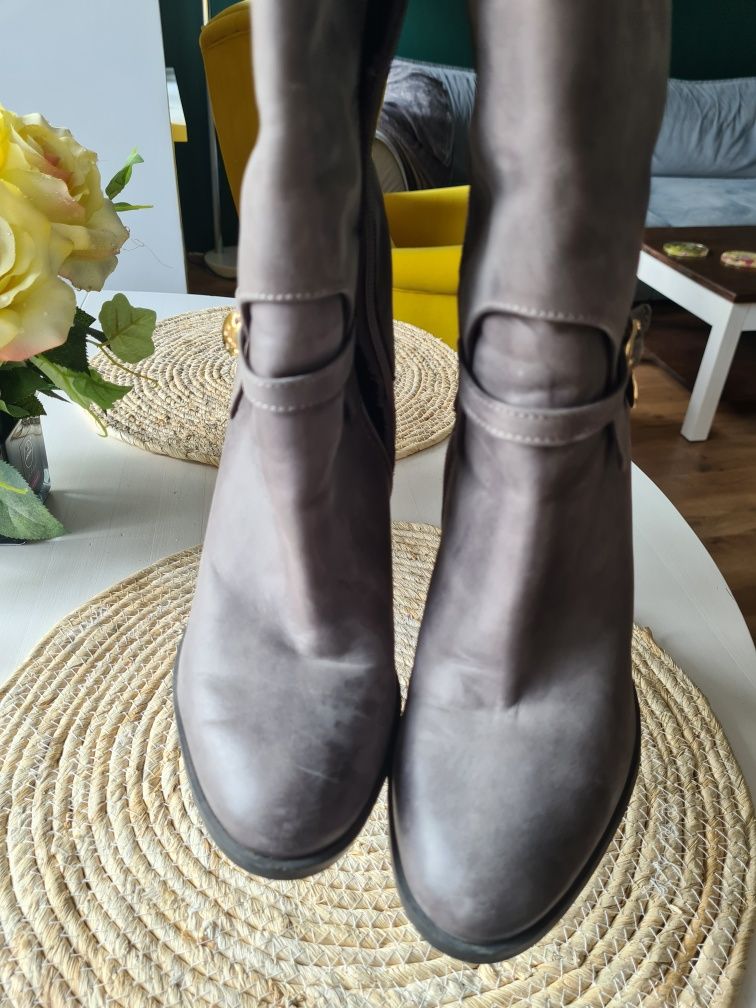 Kozaki buty by ola la kozaki ze skóry  jak patrizia pepe carinii guess
