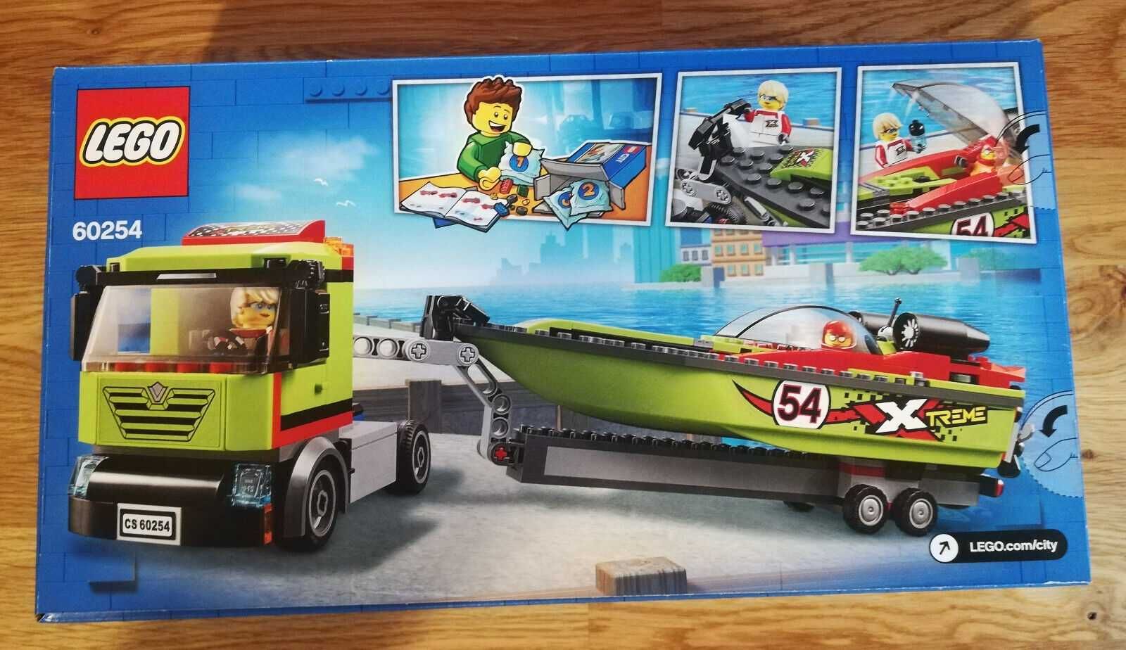 Lego 60254 Race Boat Transporter e Lego 40515.