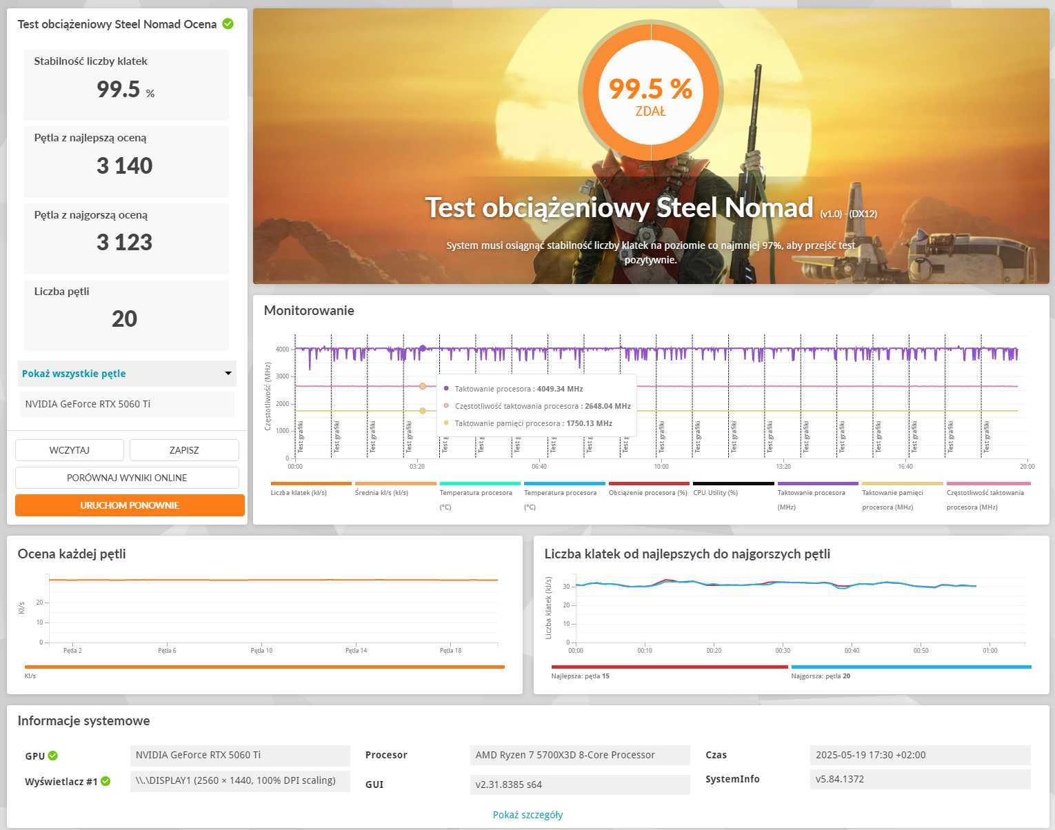 Karta Graficzna MSI GeForce RTX 5060 Ti Ventus 2X OC Plus 16GB GDDR7