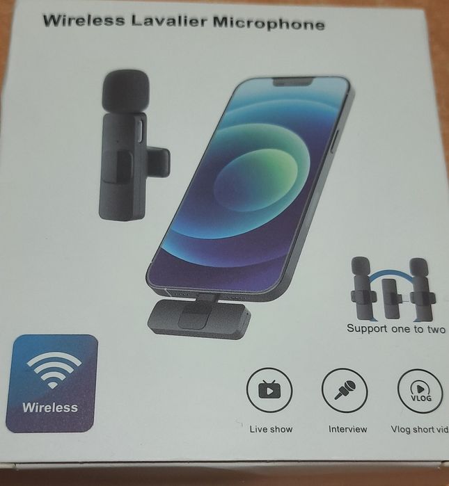Беспроводной петличный микрофон для iPhon