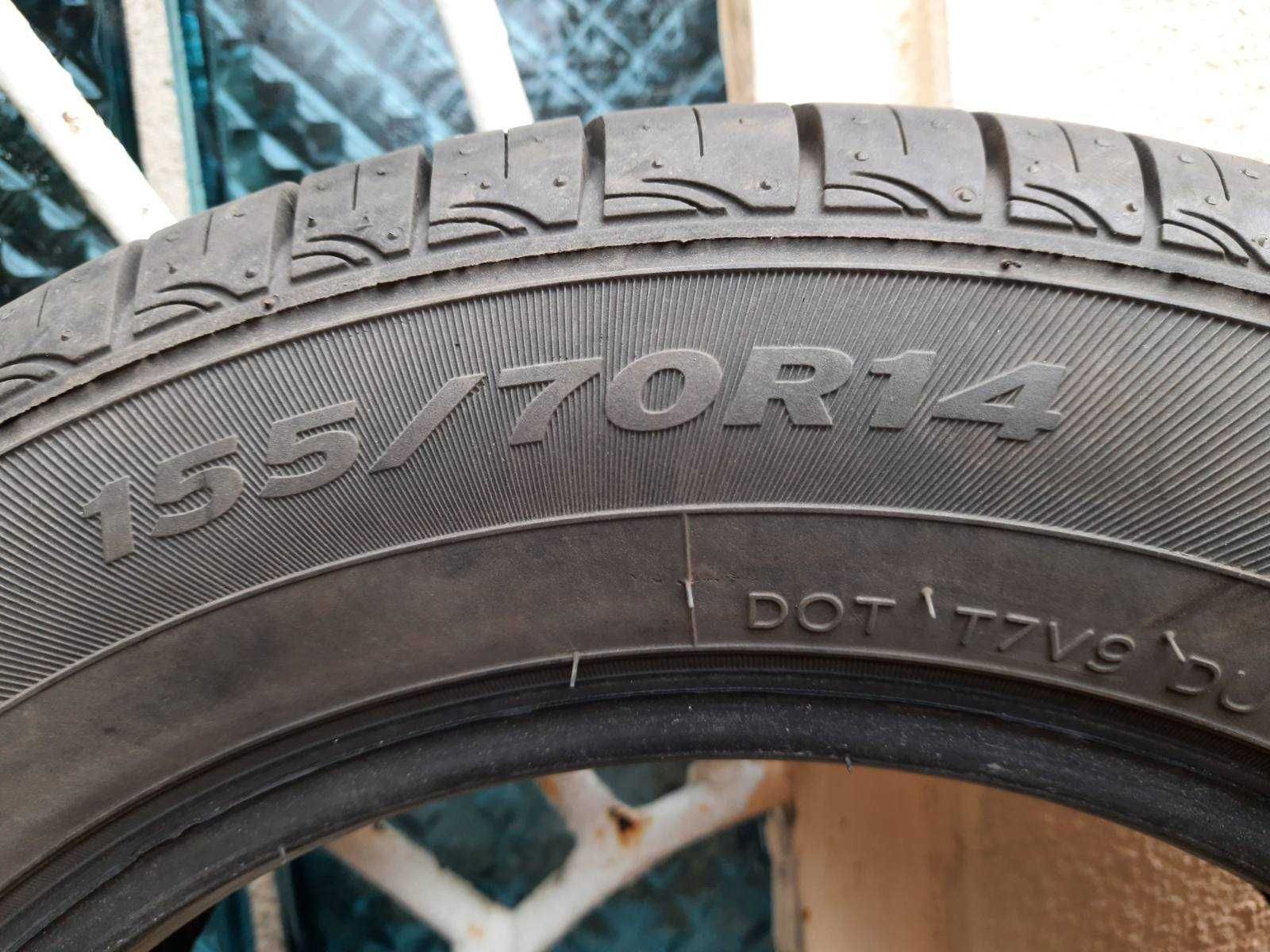 Літня гума покрышки Hankook 155/70 R14 77T, 4шт.