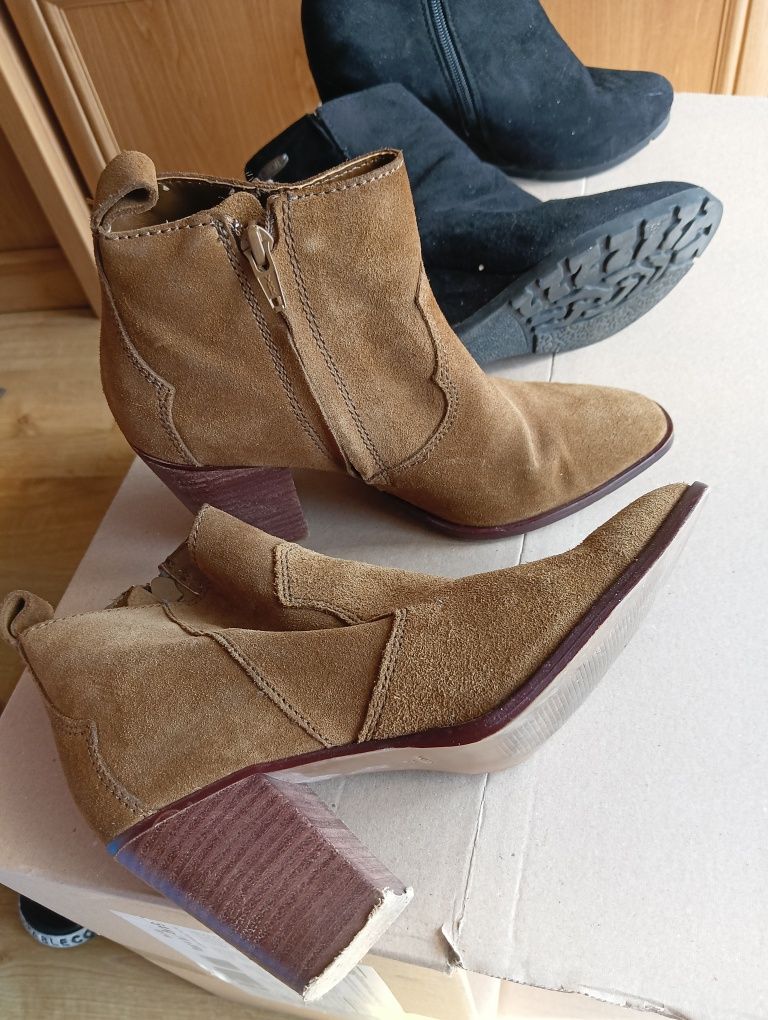 2 pary botki damskie rozm 37