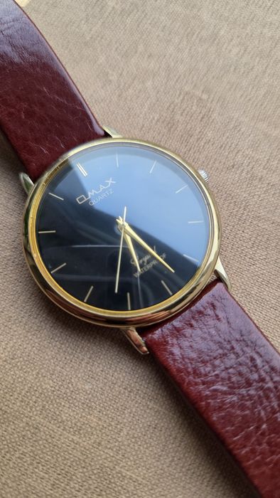 Zegarek QMAX Quartz skórzany pasek