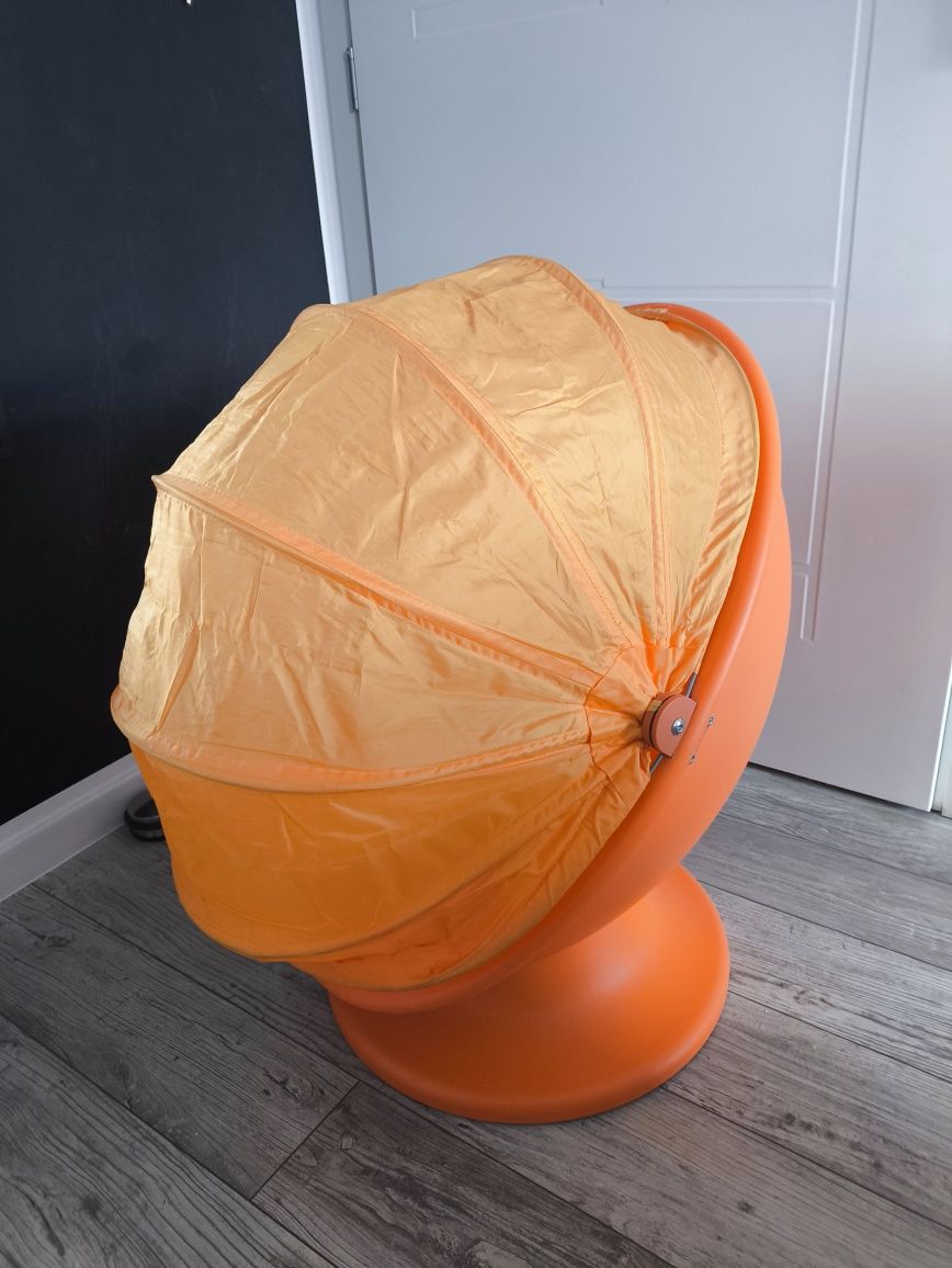 Krzesło obrotowe fotel jajko Ikea PS LÖMSK pomarańcz