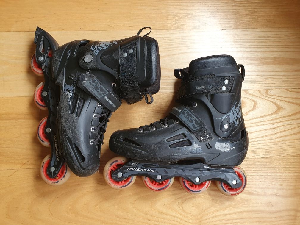 Rollerblade Fusion X3 r45 wkładka 295mm kola 80mm rolki fsk ufs