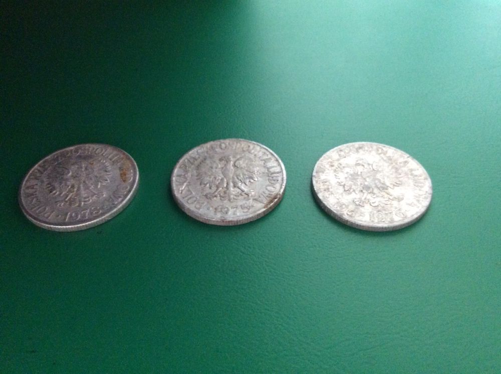 3 x 50 groszy bez znaku mennicy. PRL