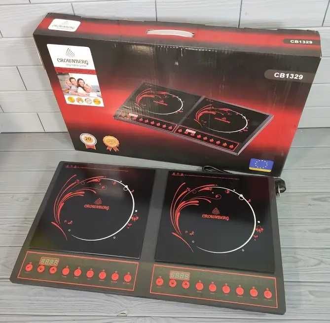 НЕМЕЦКАЯ Индукционная плита Crownberg CB-1329 Электроплита печь 4000вт