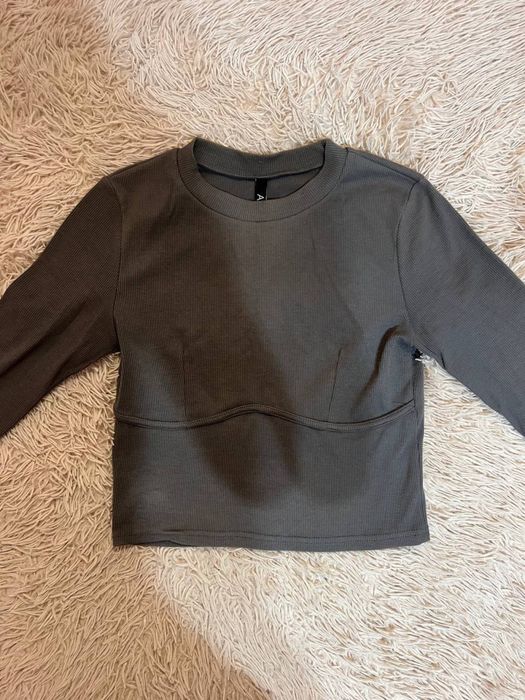 Серый лонгслив, кофта зара, лонг Zara