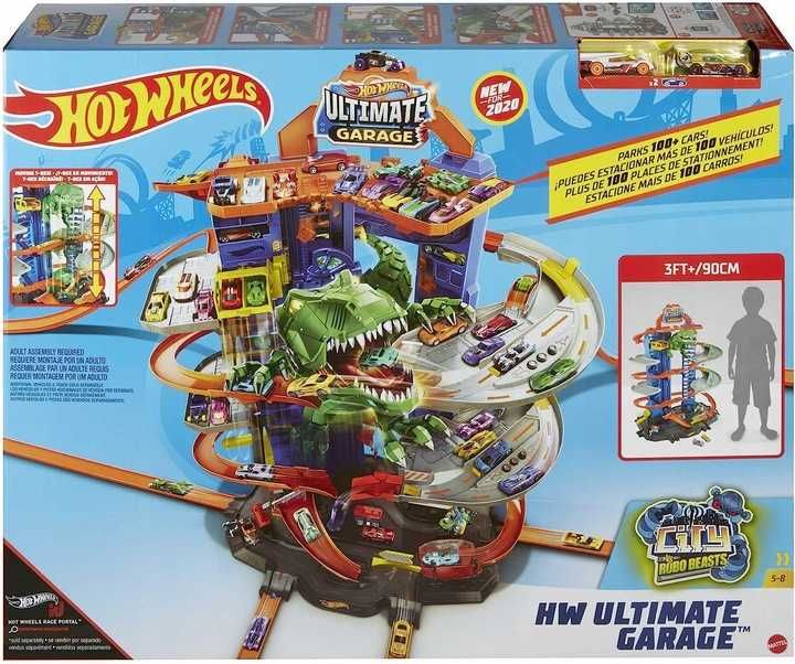 Garaż Mattel GJL14 Hot Wheels City T-Rex