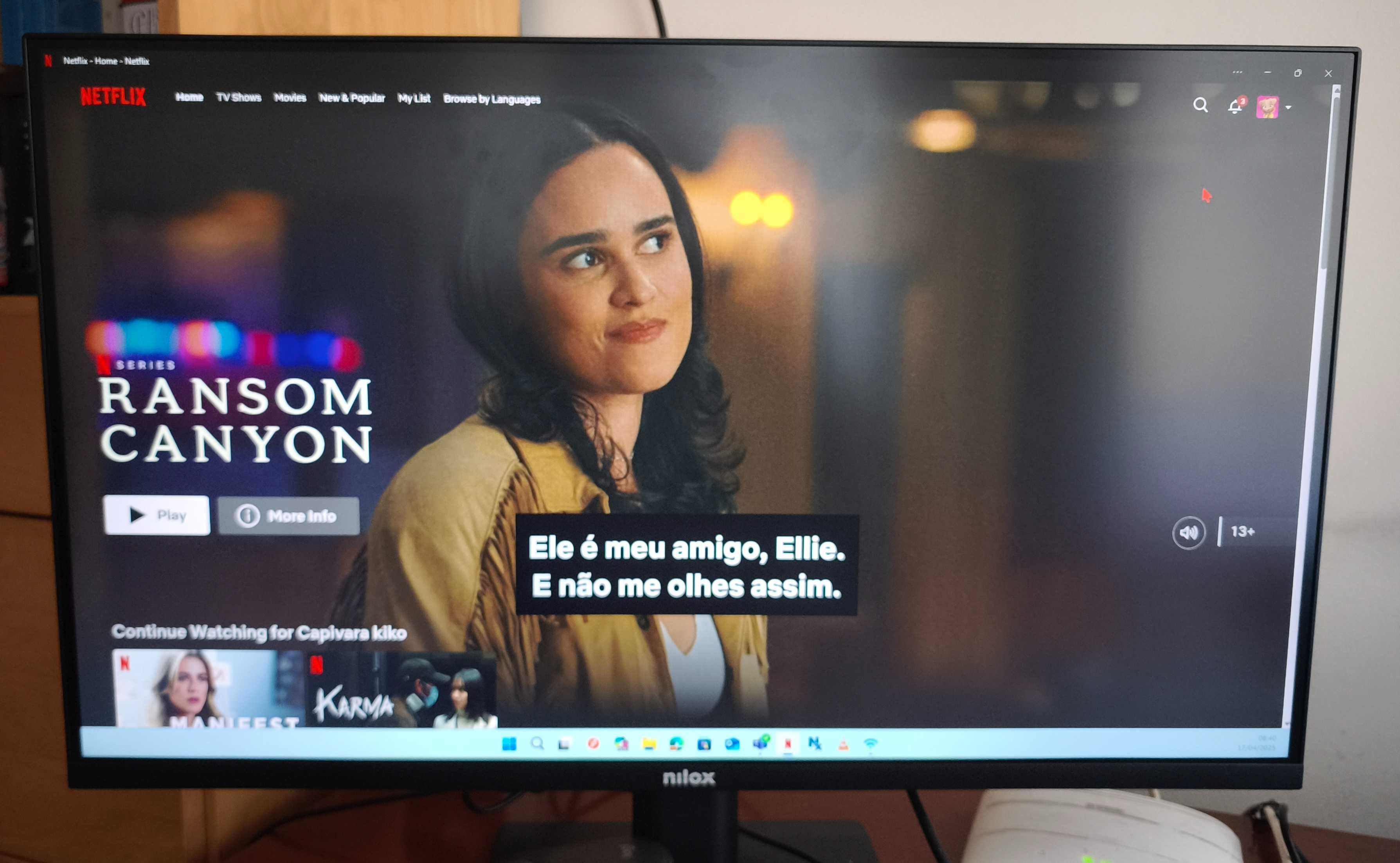 Monitor Nilox NXM27FHD112 27" LED IPS FullHD 100Hz como novo