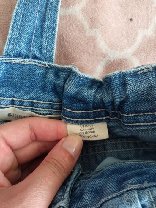 Spodenki ogrodniczki jeansowe 11-12 l