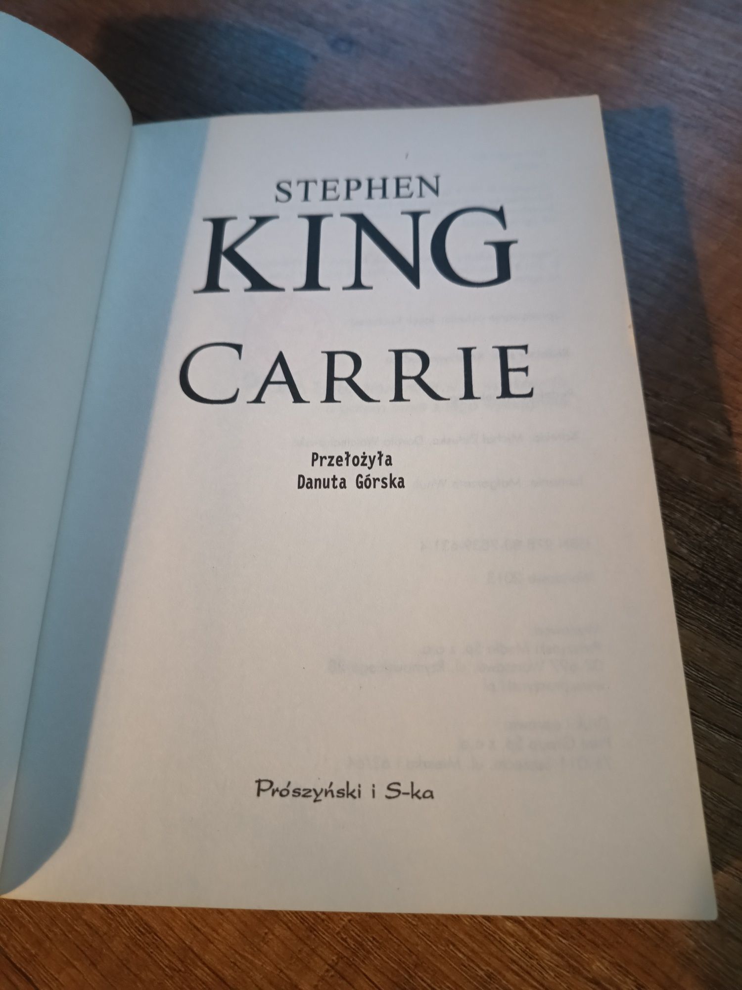 Stephen King CARRIE