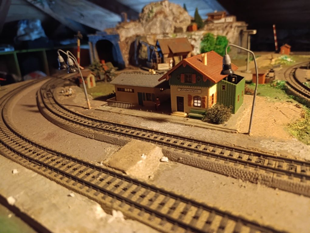 Diorama,makieta kolejowa Marklin 225x120 cm