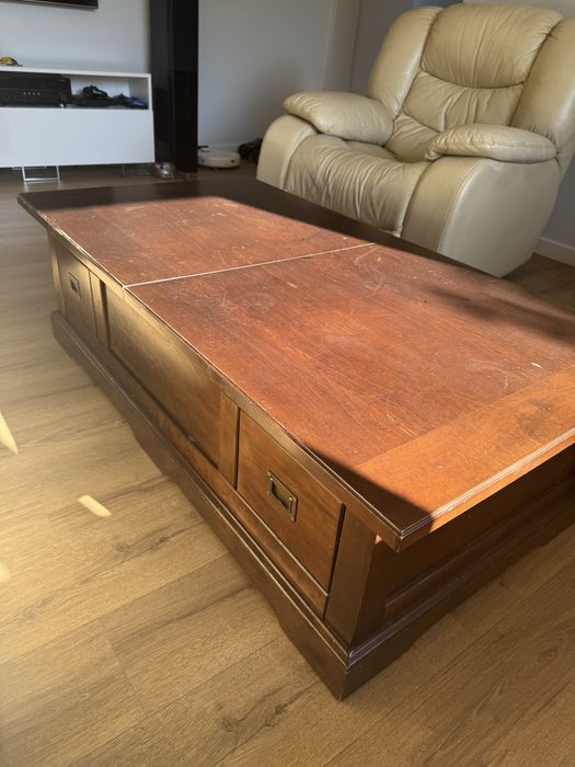 Ława prawdziwe drewno, otwierana