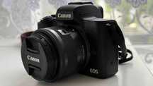 Aparat Canon EOS M50 + Canon EF-M 15-45mm IS STM / Stan prawie nowy