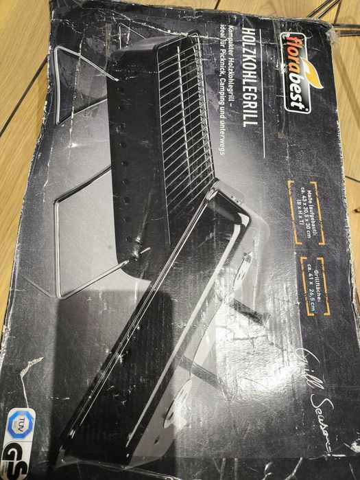 Grill węglowy przenośny na piknik kamping pod namiot