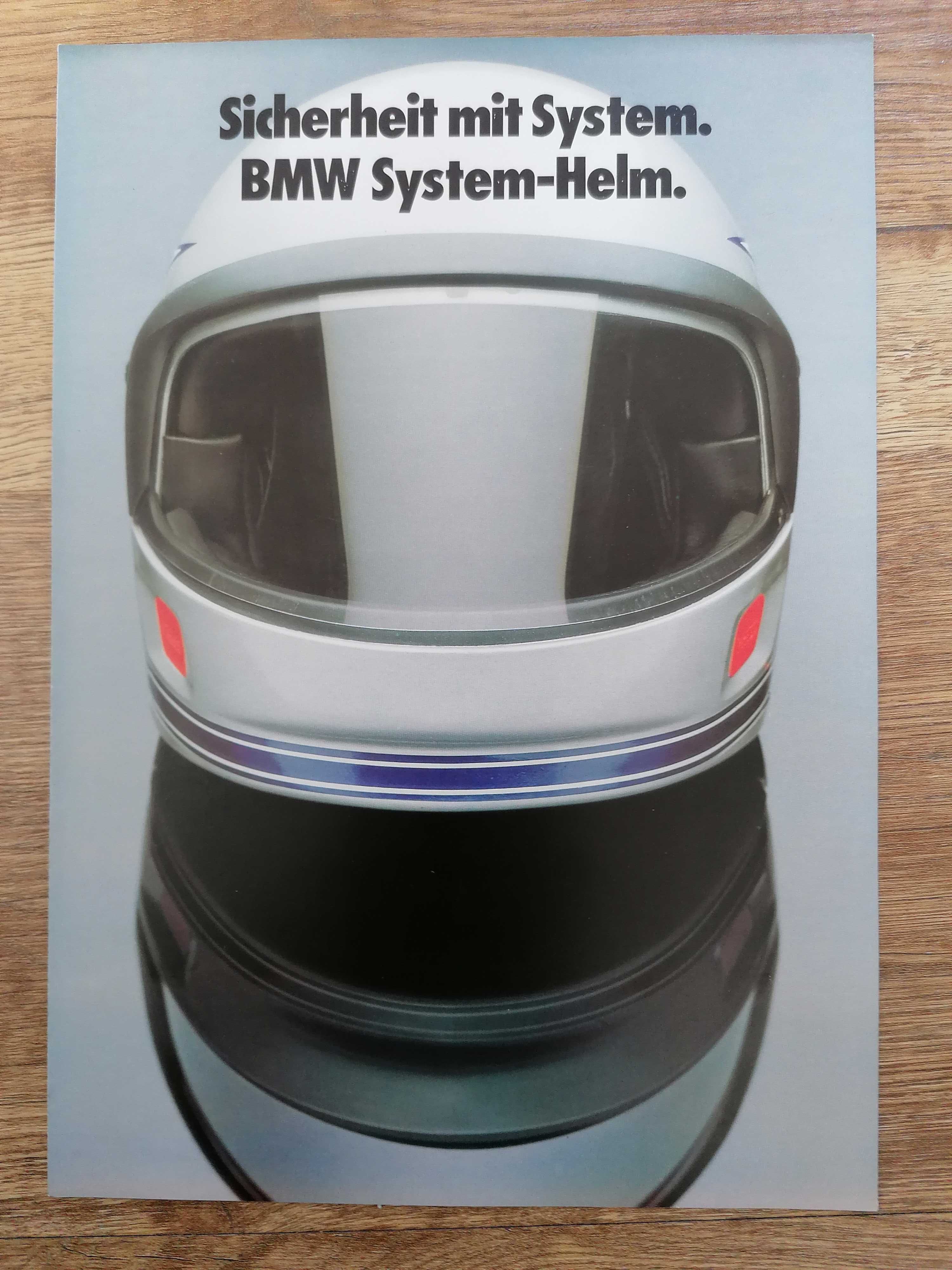 Prospekt BMW "bezpieczeństwo dzięki kaskowi,system BMW"