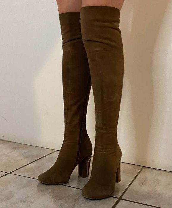 Brązowe kozaki od Due temot